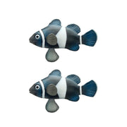 2PCS Artificial Betta Fish Aquarium Decorations Silicone Floating Moving Fish - Purple Lionfish V528-ARTIFICIAL-FISH-PURPLE-2PCS-348635