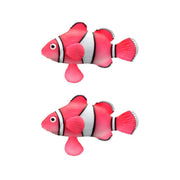 2PCS Artificial Betta Fish Aquarium Decorations Silicone Floating Moving Fish - Purple Lionfish V528-ARTIFICIAL-FISH-PURPLE-2PCS-348635