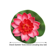 9pcs Simulation Lotus Flowers Leaves Water Lily Pond Fish Tank Decoration V528-ARTIFICIAL-LOTUS-9PCS-787522