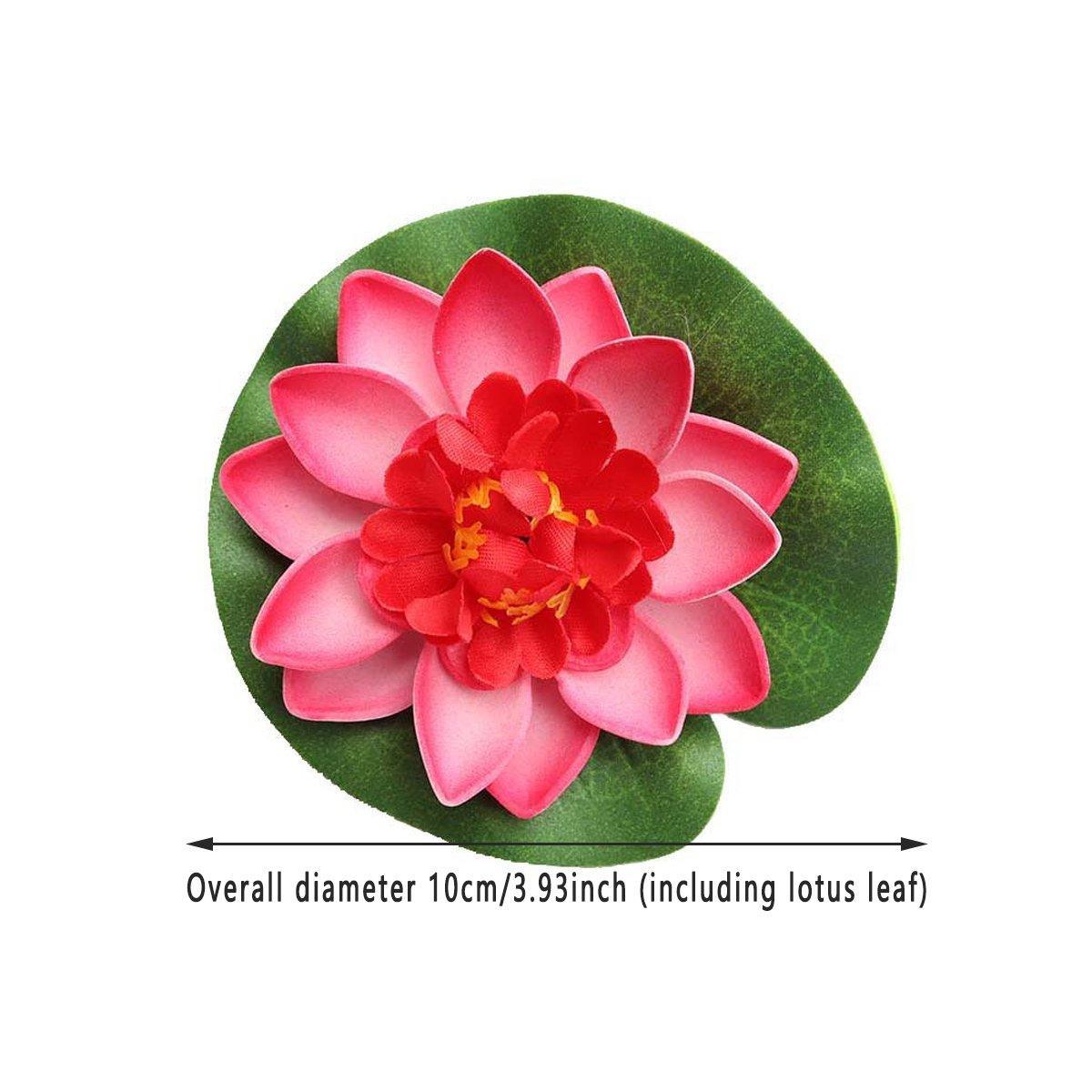 9pcs Simulation Lotus Flowers Leaves Water Lily Pond Fish Tank Decoration V528-ARTIFICIAL-LOTUS-9PCS-787522