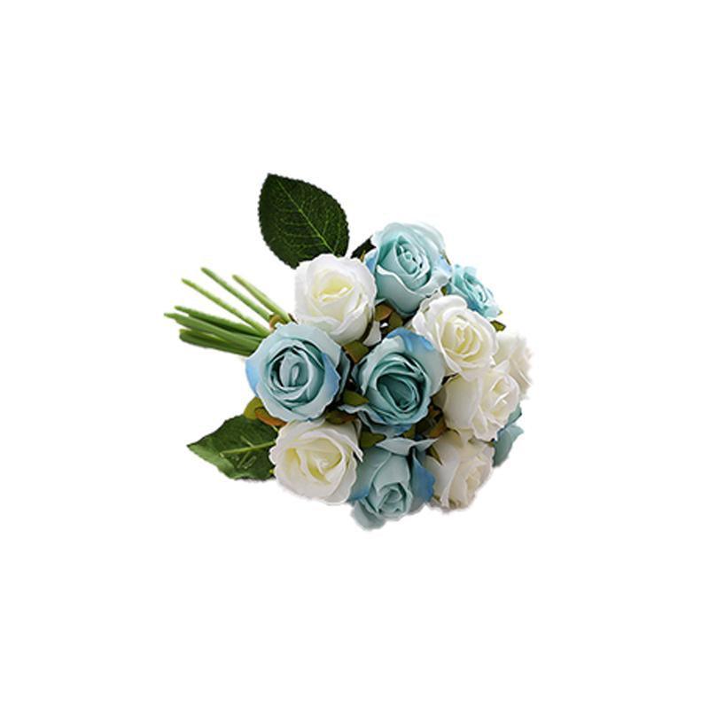 12 Heads Silk Rose Artificial Flowers Fake Bouquet - modena V528-ARTIFICIALFLOWERS-MODENA-131612