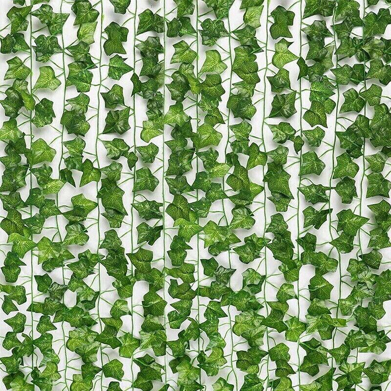 12 X 2M Artificial Ivy Vine Fake Foliage Flower Hanging Leaf Garland Plant Party - Scindapsus Leaves V528-ARTIFICIALIVY-GREENDILL-943242