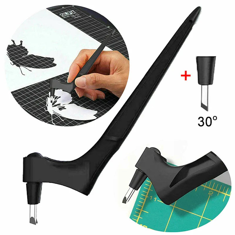 360-Degree Rotating Craft Cutting Tool with Precision Blade for Craft Art - Black V528-ARTKNIFE-BLACK-34345