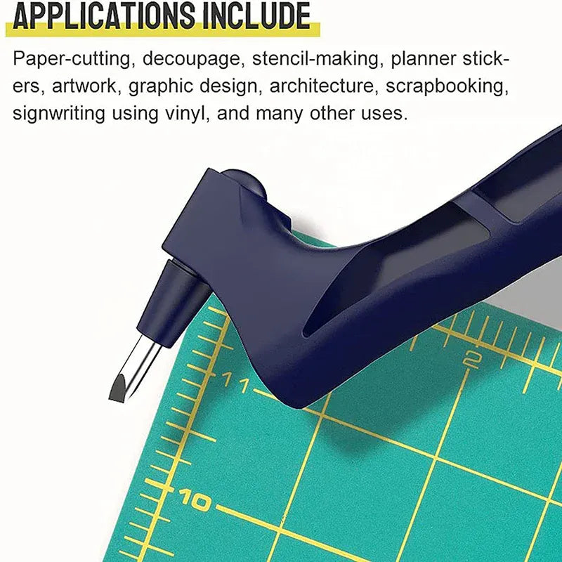360-Degree Rotating Craft Cutting Tool with Precision Blade for Craft Art - Black V528-ARTKNIFE-BLACK-34345