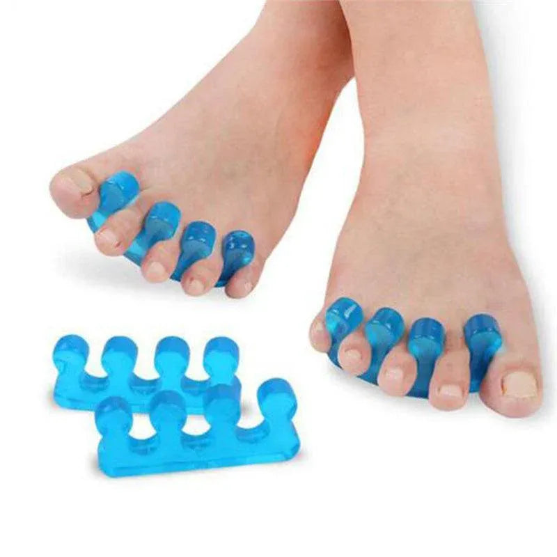 Reusable Soft Silicon Toe Finger Separator Nail Art Pedicure Polish Tool Au - 1Pair V528-ARTPEDICURE-BLUE-760685
