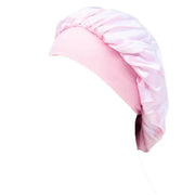Sleeping Bonnet Hair Wrap Silk Satin Cap Women Elastic Night Soft Hat Headwear - Silver V528-ASICOLOUR-SILVER49142
