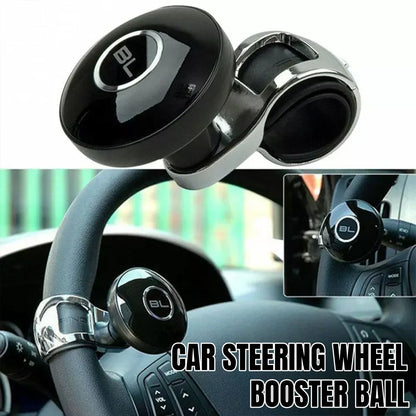 Universal Black Metal Steering Wheel Car Accessories Helper Grip Spinner Knob V528-ASSIST-BALL-358964
