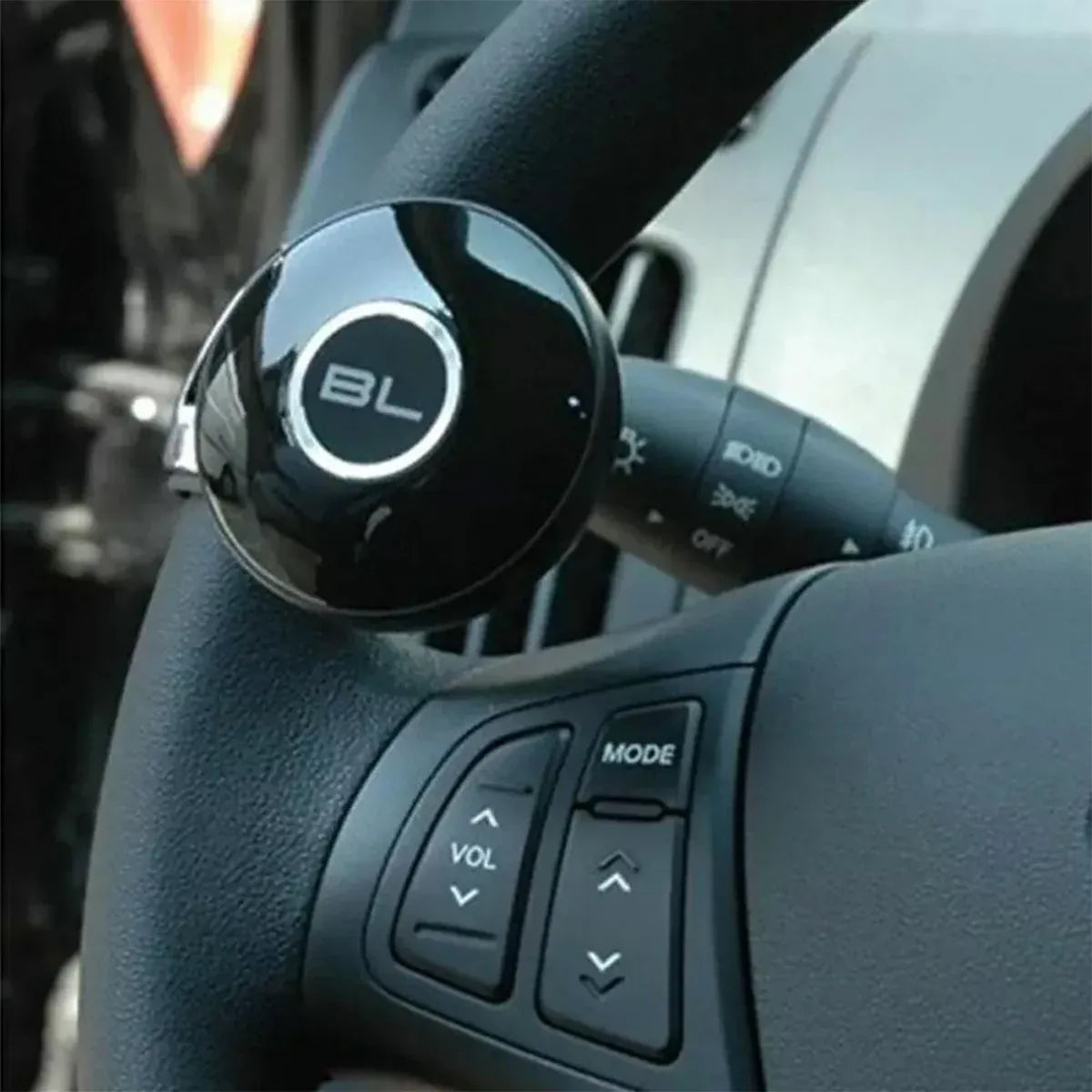 Universal Black Metal Steering Wheel Car Accessories Helper Grip Spinner Knob V528-ASSIST-BALL-358964