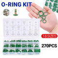 270 Pcs Air Conditioning O Ring Assortment Kit Green Air Con 18 Sizes Oring Gas V528-ASSORTMENTKIT-GREEN-732343