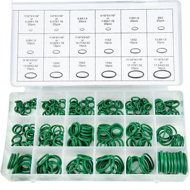 270 Pcs Air Conditioning O Ring Assortment Kit Green Air Con 18 Sizes Oring Gas V528-ASSORTMENTKIT-GREEN-732343