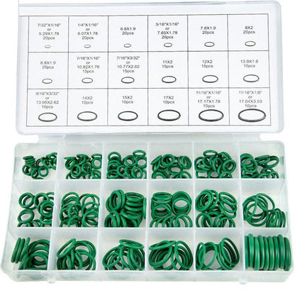 270 Pcs Air Conditioning O Ring Assortment Kit Green Air Con 18 Sizes Oring Gas V528-ASSORTMENTKIT-GREEN-732343