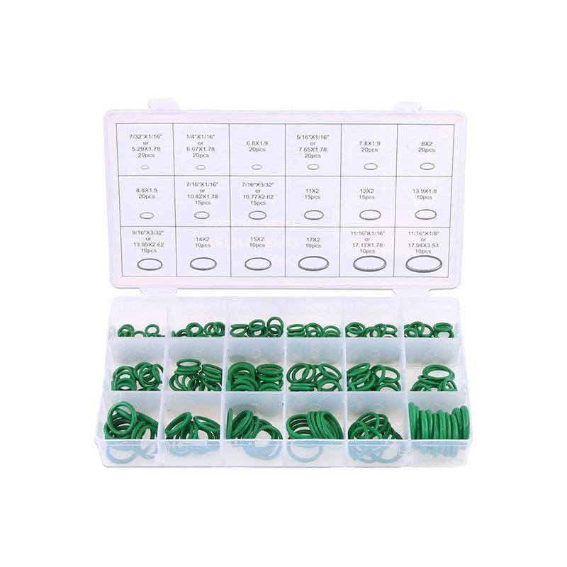 270 Pcs Air Conditioning O Ring Assortment Kit Green Air Con 18 Sizes Oring Gas V528-ASSORTMENTKIT-GREEN-732343