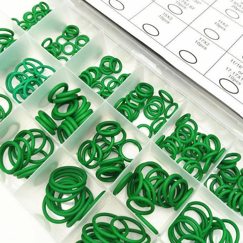 270 Pcs Air Conditioning O Ring Assortment Kit Green Air Con 18 Sizes Oring Gas V528-ASSORTMENTKIT-GREEN-732343