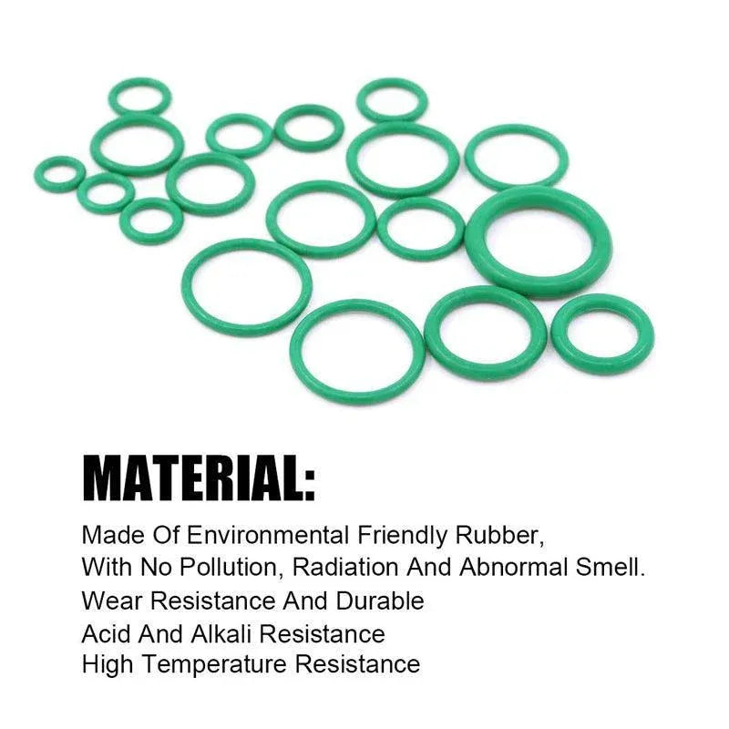 270 Pcs Air Conditioning O Ring Assortment Kit Green Air Con 18 Sizes Oring Gas V528-ASSORTMENTKIT-GREEN-732343