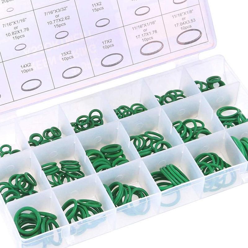 270 Pcs Air Conditioning O Ring Assortment Kit Green Air Con 18 Sizes Oring Gas V528-ASSORTMENTKIT-GREEN-732343