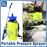 Garden Sprayer Single Shoulder Spray Bottle For Agricultural Use Garden Tool V528-ATOMIZER-YELLOW-5L-870251