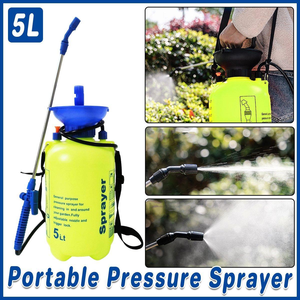 Garden Sprayer Single Shoulder Spray Bottle For Agricultural Use Garden Tool V528-ATOMIZER-YELLOW-5L-870251