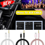 Lightning to 3.5mm Aux Audio Cable Adapter for Car Speaker Headphone Sound System - Pink V528-AUAUDIOADAPTER-PINK-623344