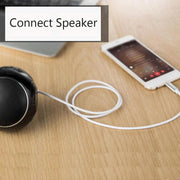 Lightning to 3.5mm Aux Audio Cable Adapter for Car Speaker Headphone Sound System - Silver V528-AUAUDIOADAPTER-SILVER-607616