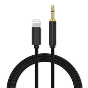 Lightning to 3.5mm Aux Audio Cable Adapter for Car Speaker Headphone Sound System - Silver V528-AUAUDIOADAPTER-SILVER-607616