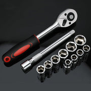 12PCS Socket Ratchet Wrench Set Quick Release Handle Extension Bar Tool Set V528-AUTO-REPAIR-TOOL-12PCS-532125