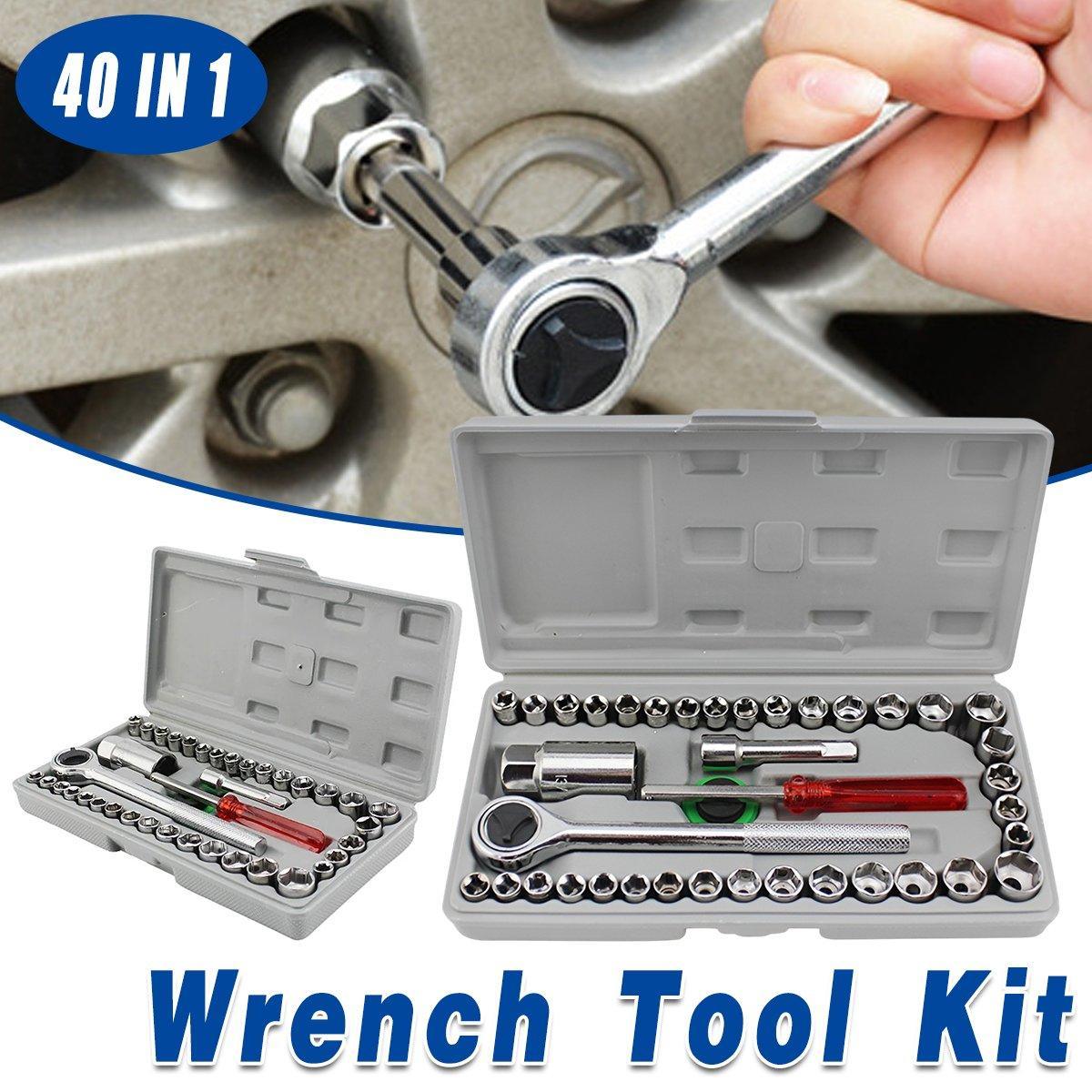40pcs Auto Repair Tool Kit Set Car Maintenance Mechanics Garage Hand Tools V528-AUTO-REPAIR-TOOL-40PCS-226083