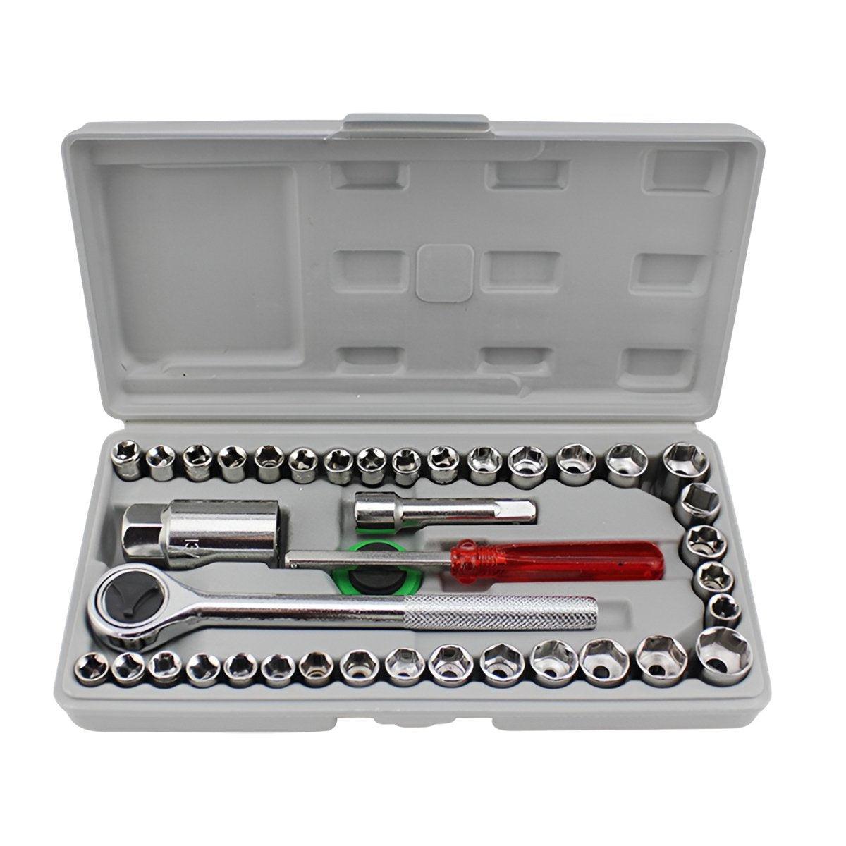 40pcs Auto Repair Tool Kit Set Car Maintenance Mechanics Garage Hand Tools V528-AUTO-REPAIR-TOOL-40PCS-226083
