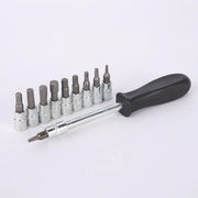 53PCS Metric Deep Socket Set 1/4" Drive Wrench with Flexible Extension Bar Tools V528-AUTO-REPAIR-TOOLS-53PCS-280035