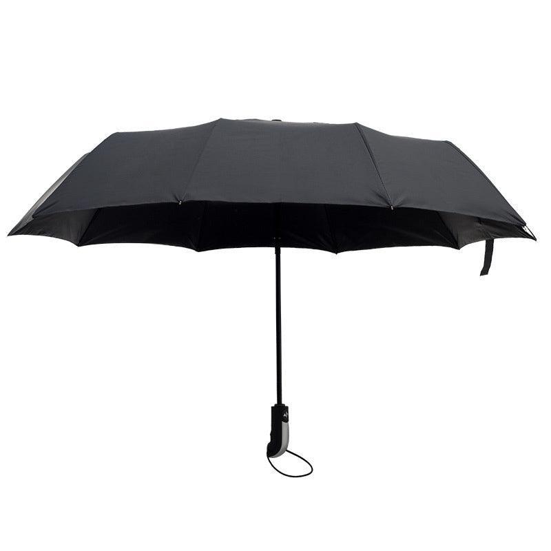 Automatic Umbrella Auto Open Close Compact Folding Anti Rain Windproof 10Ribs Au - Brown V528-AUTOMATICUMBRELLA-KHAKI-198208