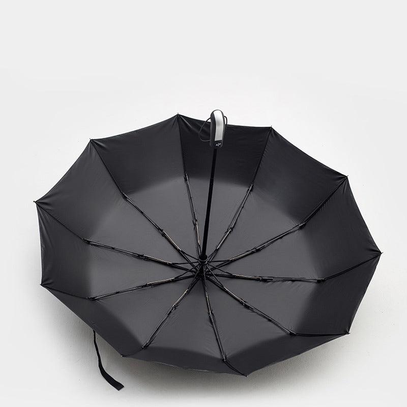 Automatic Umbrella Auto Open Close Compact Folding Anti Rain Windproof 10Ribs Au - Brown V528-AUTOMATICUMBRELLA-KHAKI-198208