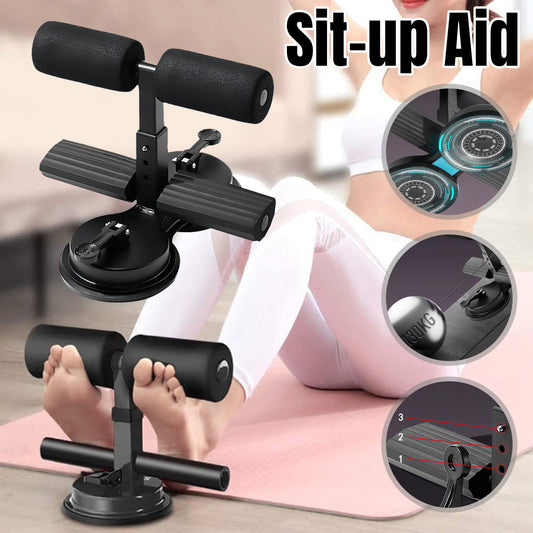Sit Up Assistant Device Home Gym Equipment Foot Support Abdominal Exercise Tool V528-AUXILIARY-BLACK-583553