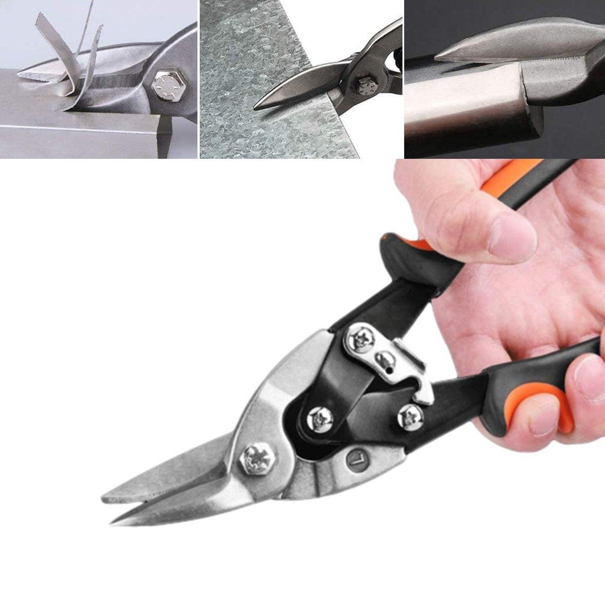 250mm Aviation Tin Snip Heavy Duty Metal Cutting Shears Industrial Scissors Tool - Straight scissors V528-AVIATION-SHEARS-255-67-401896