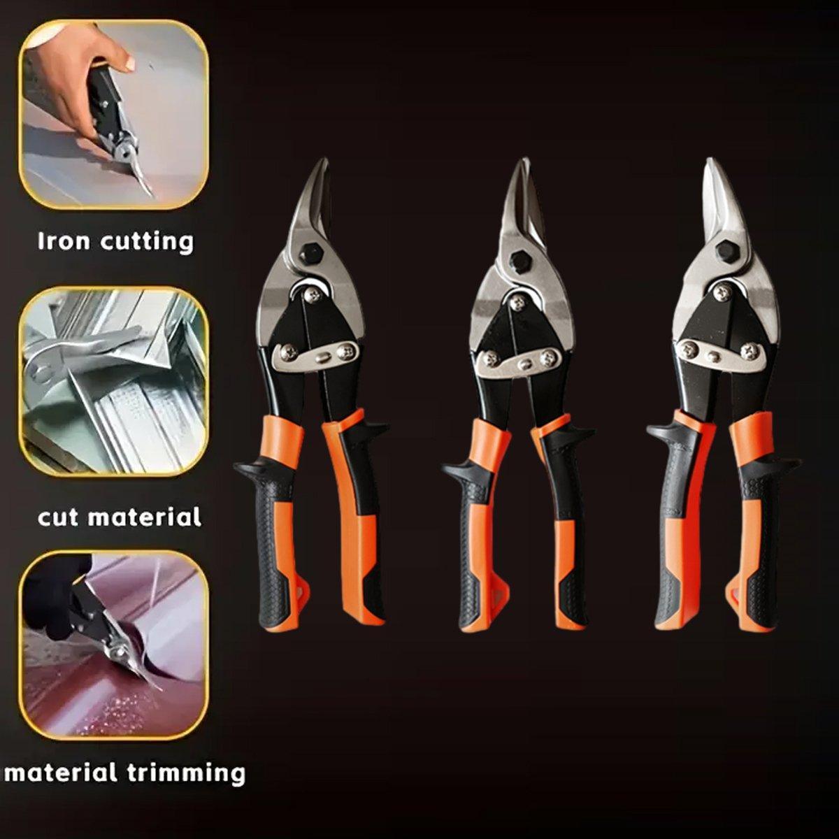 250mm Aviation Tin Snip Heavy Duty Metal Cutting Shears Industrial Scissors Tool - Straight scissors V528-AVIATION-SHEARS-255-67-401896