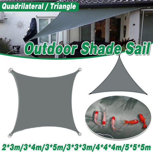 Waterproof Outdoor Shade Sail Garden Sun Canopy UV Protection Patio Awning Cloth - 3x5m Quadrilateral V528-AWNING-TENT-GREY-3-5M-682950