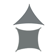 Waterproof Outdoor Shade Sail Garden Sun Canopy UV Protection Patio Awning Cloth - 4x4x4m Triangle V528-AWNING-TENT-GREY-4-4-4M-330068