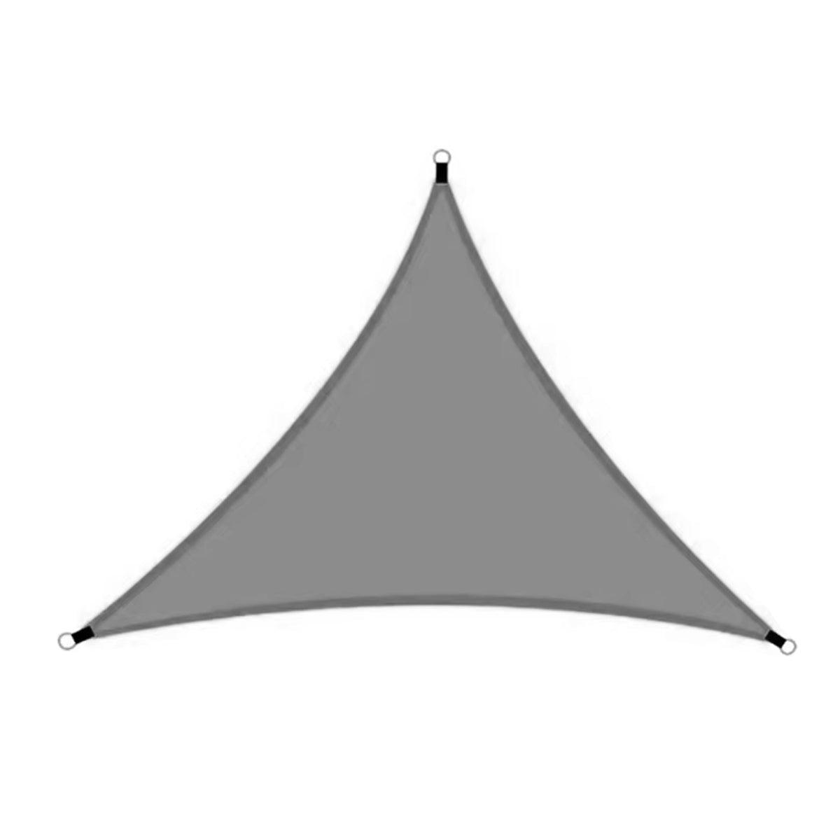 Waterproof Outdoor Shade Sail Garden Sun Canopy UV Protection Patio Awning Cloth - 4x4x4m Triangle V528-AWNING-TENT-GREY-4-4-4M-330068