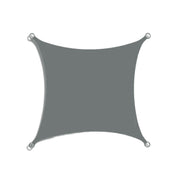 Waterproof Outdoor Shade Sail Garden Sun Canopy UV Protection Patio Awning Cloth - 4x4x4m Triangle V528-AWNING-TENT-GREY-4-4-4M-330068