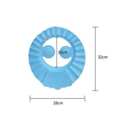 Adjustable Shampoo Shield Bath Hat with Ear Cover for Hair Washing Protection - Blue V528-BABYSHOWERCAP-BLUE-234343