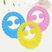 Adjustable Shampoo Shield Bath Hat with Ear Cover for Hair Washing Protection - Blue V528-BABYSHOWERCAP-BLUE-234343
