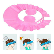 Adjustable Shampoo Shield Bath Hat with Ear Cover for Hair Washing Protection - Blue V528-BABYSHOWERCAP-BLUE-234343