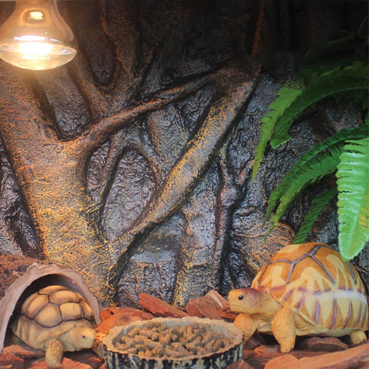 Pet Reptile Tank Board 3D Foam Backgrounds and Habitat Decoration 9 Styles - D V528-BACKGROUND-D-784122