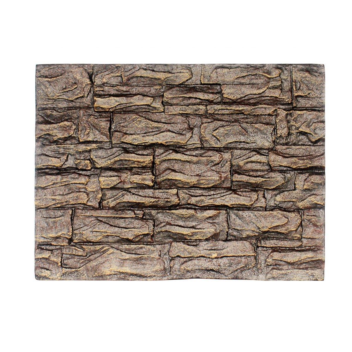 Pet Reptile Tank Board 3D Foam Backgrounds and Habitat Decoration 9 Styles - D V528-BACKGROUND-D-784122