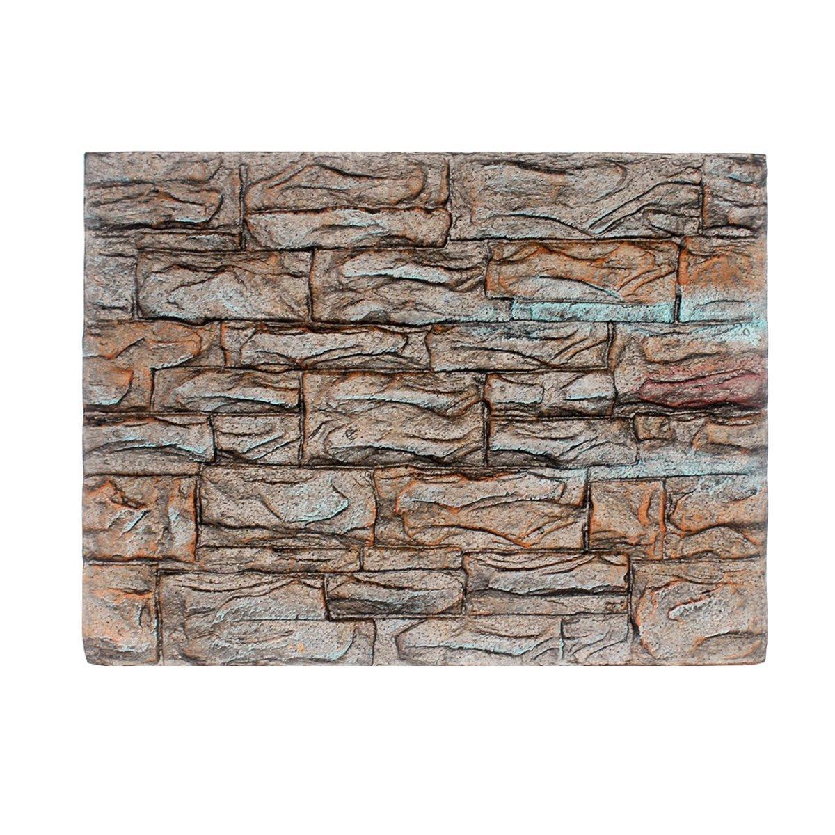 Pet Reptile Tank Board 3D Foam Backgrounds and Habitat Decoration 9 Styles - D V528-BACKGROUND-D-784122
