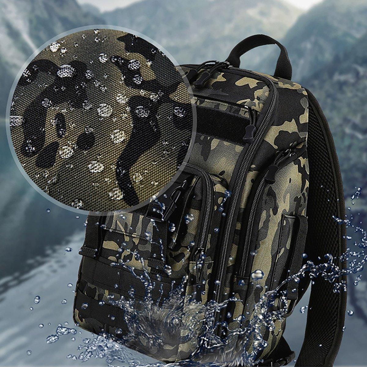 Fishing Tackle Backpack Storage Bag Shoulder Fishing Gear Bags Outdoor Backpack - Black V528-BACKPACK-BLACK-780122