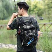 Fishing Tackle Backpack Storage Bag Shoulder Fishing Gear Bags Outdoor Backpack - Black V528-BACKPACK-BLACK-780122