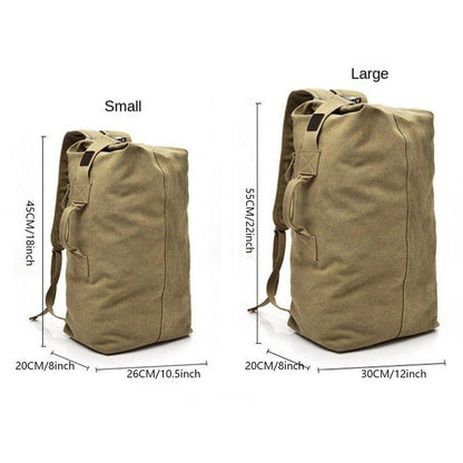 Large Capacity Travel Backpack for Men Outdoor Sports Bag Canvas Rucksack - Black-Big V528-BACKPACK-BLACK-BIG-296578