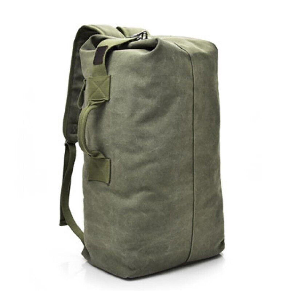 Large Capacity Travel Backpack for Men Outdoor Sports Bag Canvas Rucksack - Black-Big V528-BACKPACK-BLACK-BIG-296578