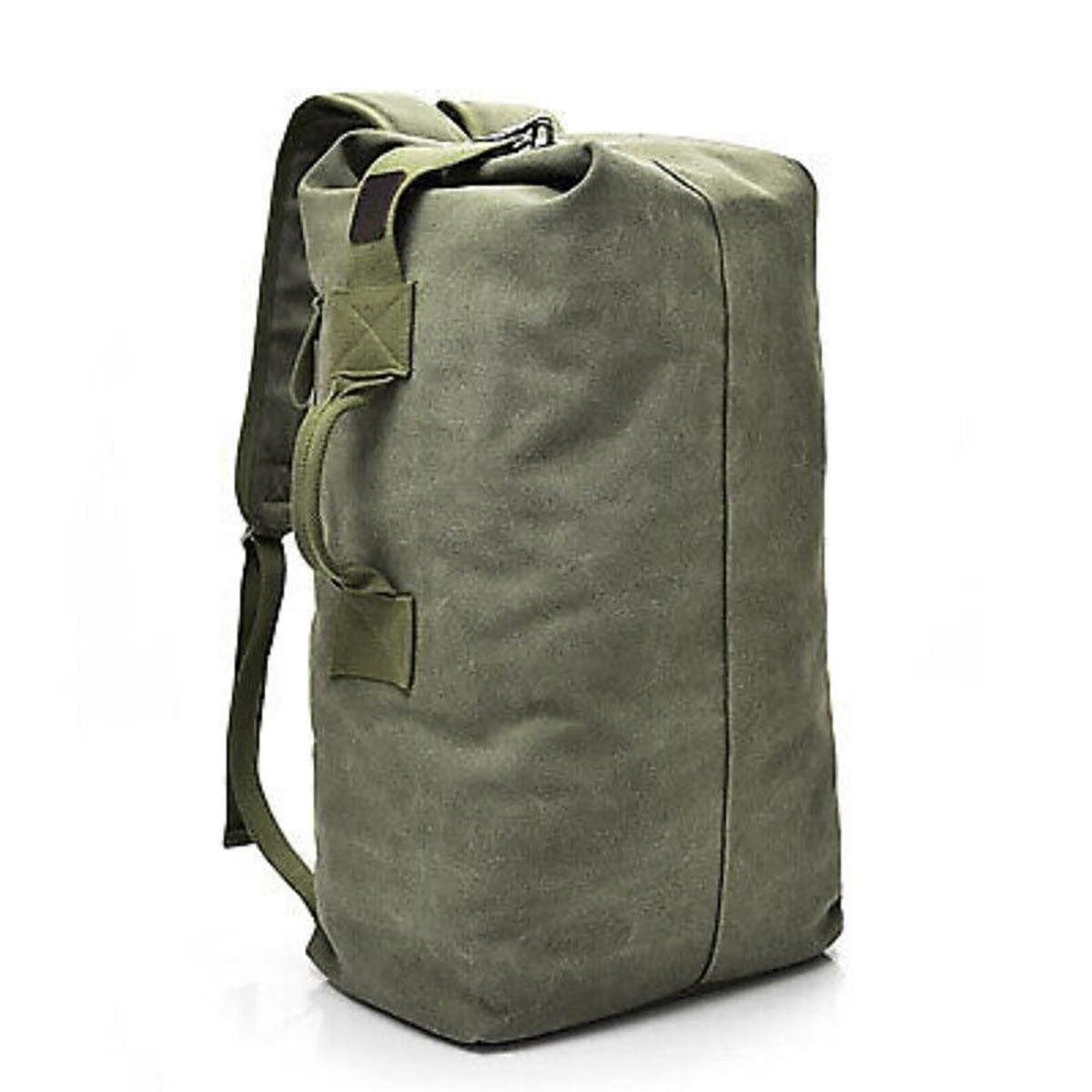 Large Capacity Travel Backpack for Men Outdoor Sports Bag Canvas Rucksack - Black-Big V528-BACKPACK-BLACK-BIG-296578