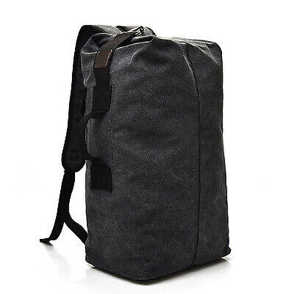 Large Capacity Travel Backpack for Men Outdoor Sports Bag Canvas Rucksack - Black-Big V528-BACKPACK-BLACK-BIG-296578