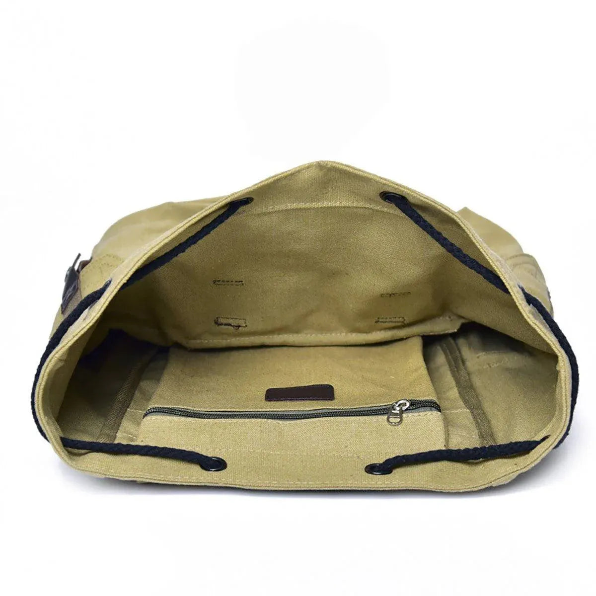 Unisex Retro Rucksack Large Capacity Travel Bag Leisure Backpack Schoolbag - Khaki V528-BACKPACK-KHAKI-871102